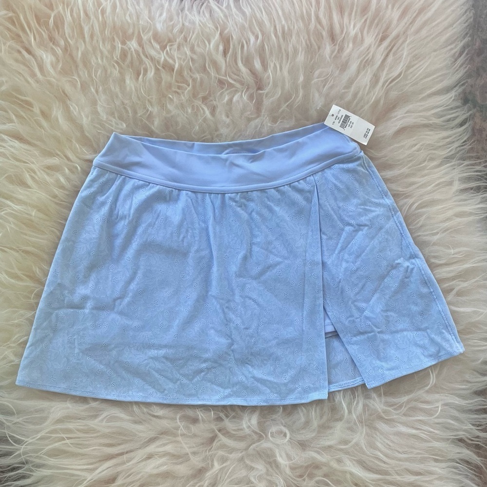 NWT Aerie Real Me XTRA Lace Mini Skort in Eyelet Blue Sz XS. - Picture 5 of 14